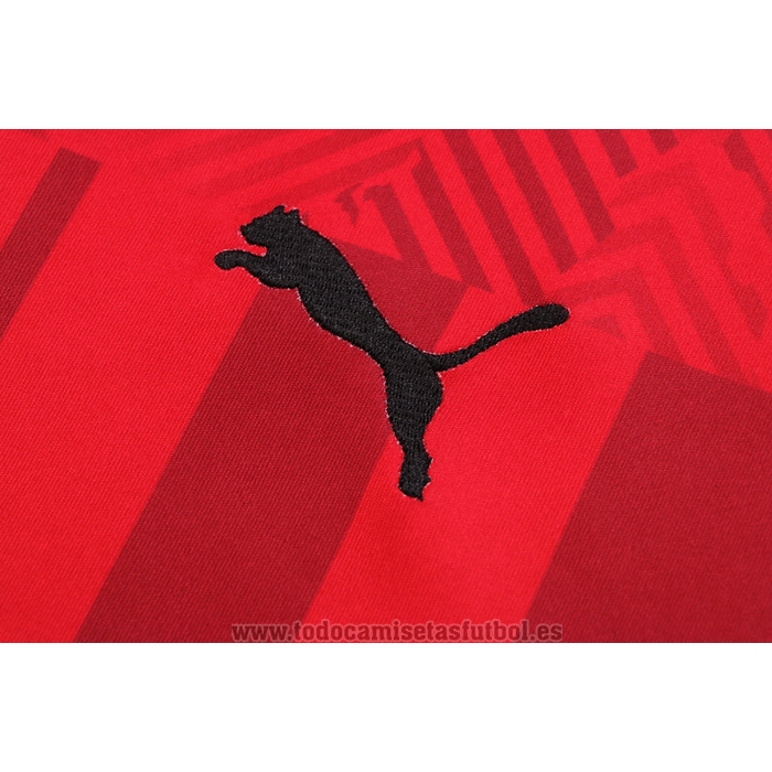 Chandal del AC Milan Manga Corta 2022-2023 Rojo